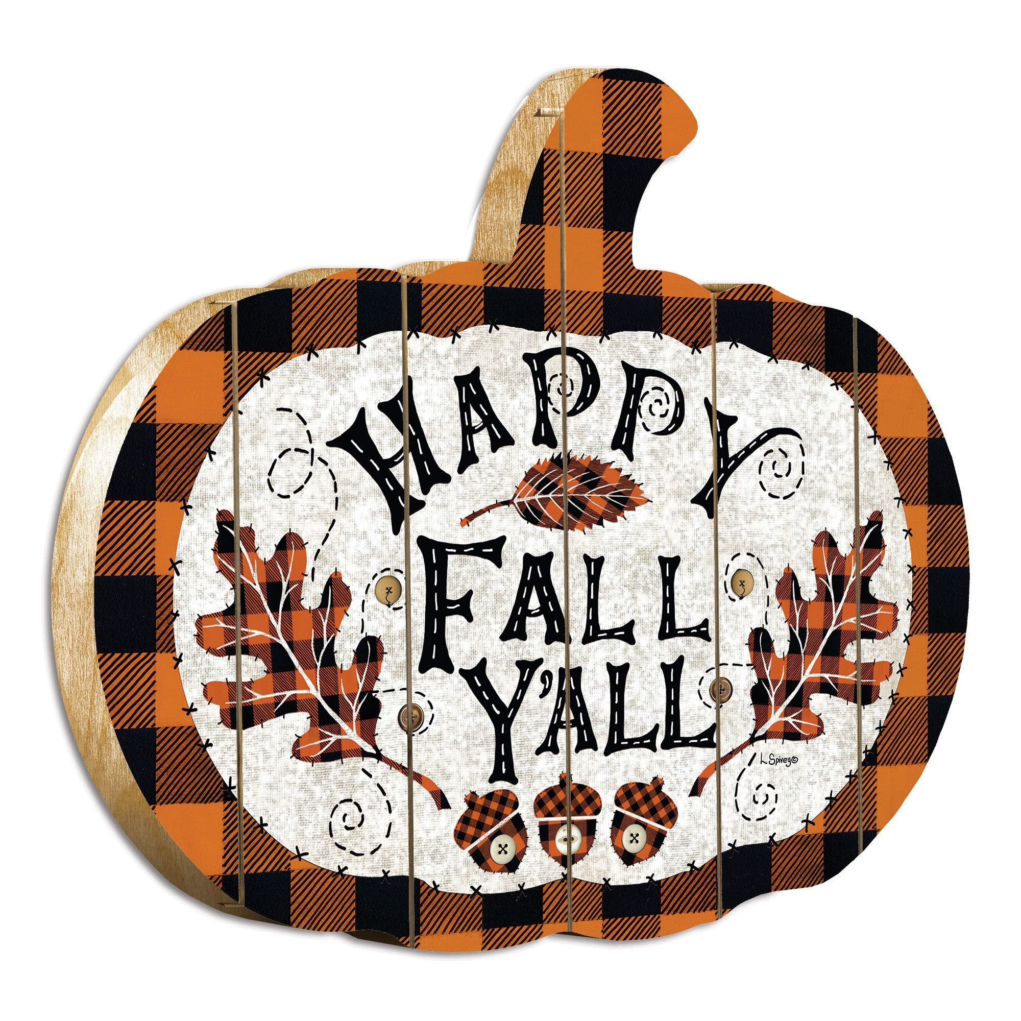 Happy Fall Yall Pumpkin sign