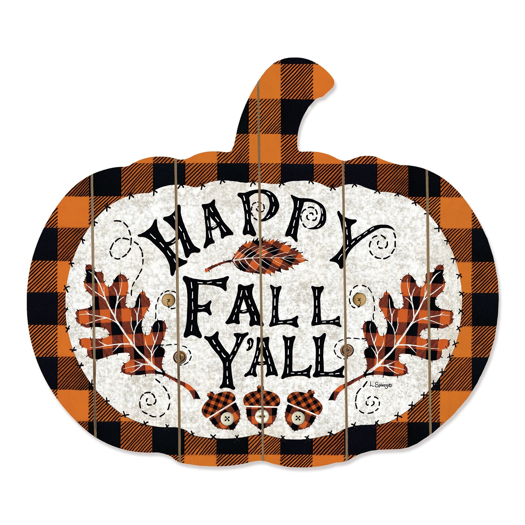 Happy Fall Yall Pumpkin sign