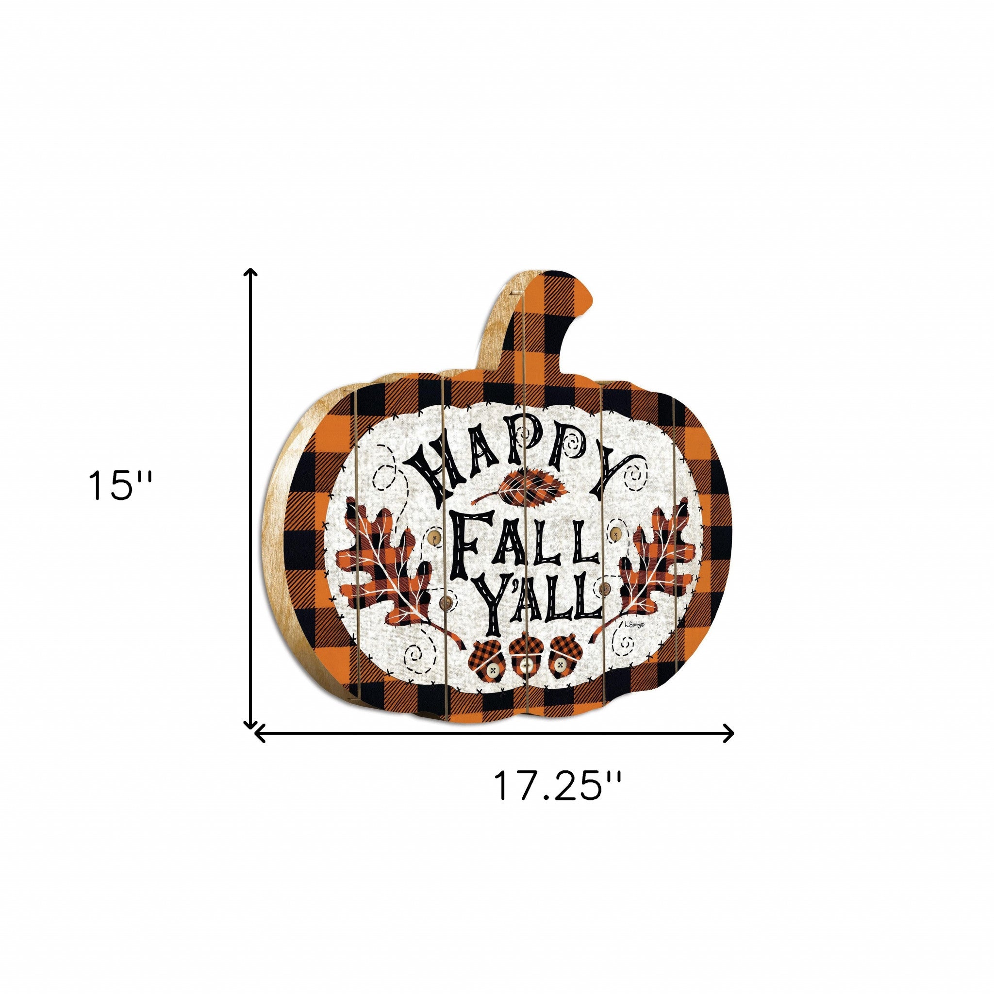 Happy Fall Yall Pumpkin sign